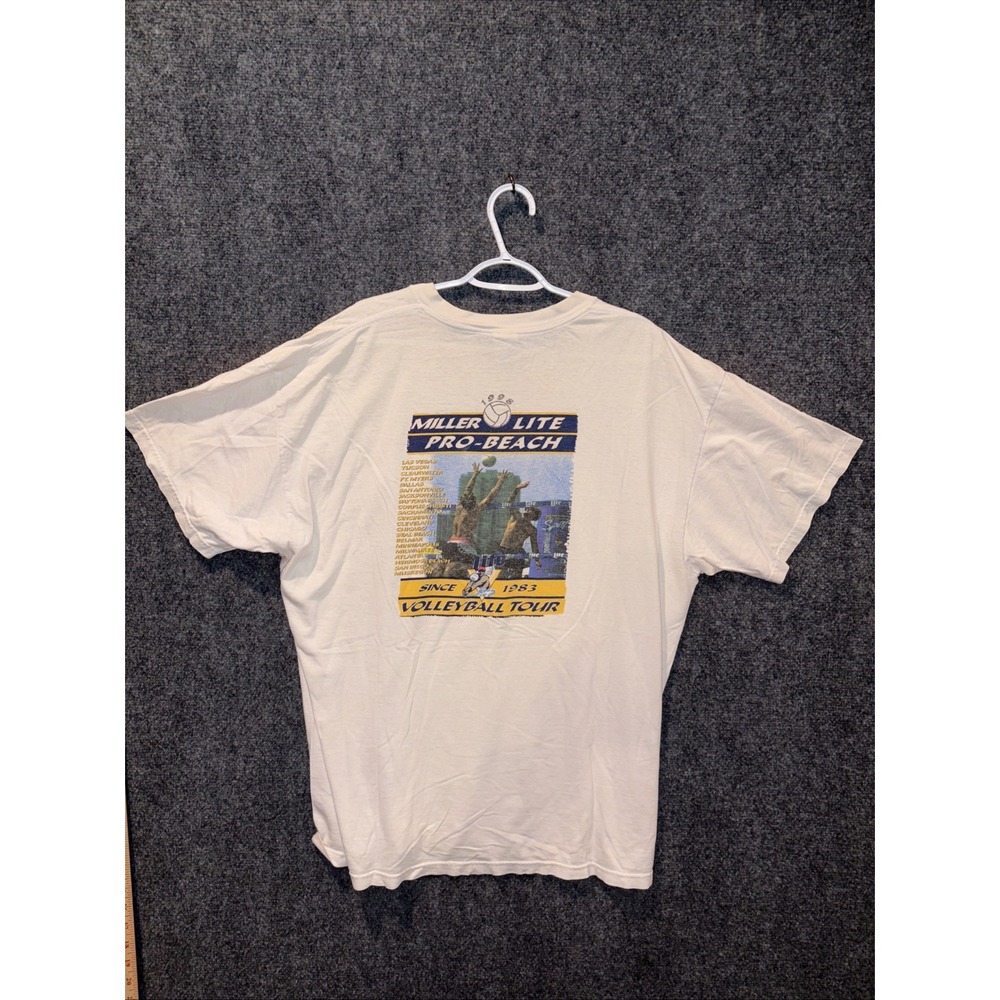 Vintage Volleyball AVP Pro Tour Beach 1998 T Shirt Miller Lite XL